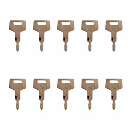 10 Pcs Ignition Switch Excavator H806 17001-00019 Keys for Takeuchi