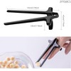 4 Pcs Finger Chopsticks, Snack Chopsticks Reusable Tweezer Tongs Food