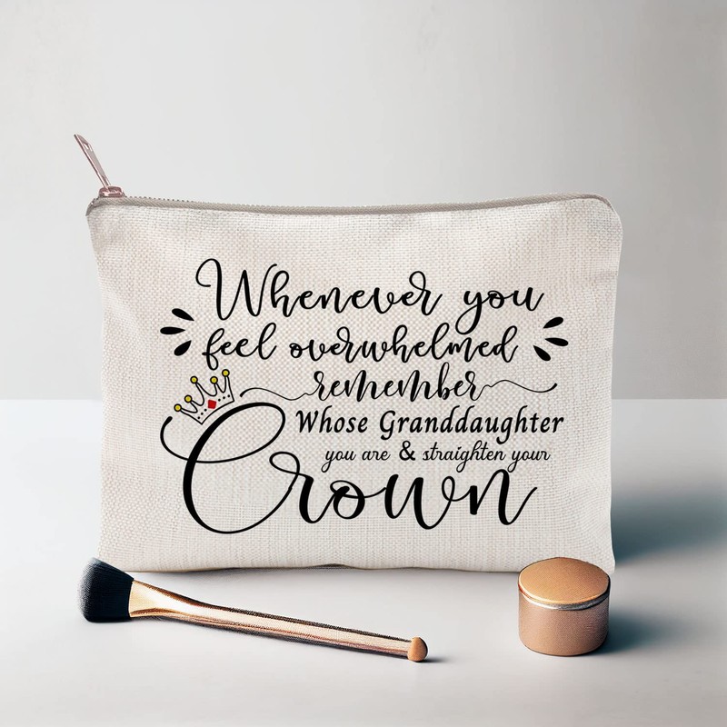 LICOBG Granddaughter Gift, Whenever You Feel Overwhelmed Remember Whose Granddaughter