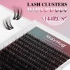 Mayhug Natural Lash Extension 144Pcs Lash Clusters Wispy Eyelash Extensions