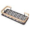 Shower Storage Rack 3 Layers Punch Free Rectangle Aluminum Shower