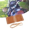 Motorcycle Hand Grip Cover Fiber Simulated Leather Anti Slip Retro
