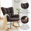 Sudwesto Modern Nursery Rocking Chair, Upholstered Glider Chair with High