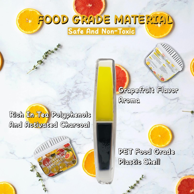 Refrigerator Deodorizer, Newly 2-in-1 Fridge Deodorizer, More Effective Than Baking