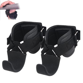 Power Lifting Straps Strength Training Weight Lifting Hooks for Men & Women (Pair) Thick Wrist Pads - Weight Lifting Handles for Powerlifting, Rows & Deadlift Support Gym Lifting Straps with Pull Up