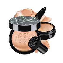 Mushroom Head Air Cushion CC Cream BB Cream Makeup Foundation Moisturizing Concealer Long Lasting Full CoverageFoundation Makeup Even Skin Tone Makeup Base Primer (Nude) - Color: Nude, Size: 3.21 Ounce (Pack of 1)