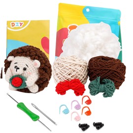 JXINLODGEG Crochet Beginners Kit,Crochet Starter Kit with Step-by-Step Video Tutorials and Yarns,Hook,Accessories,Learn to Crochet Beginners Kits for Adults and Kid,DIY Arts,Crafts Knitting Supplies