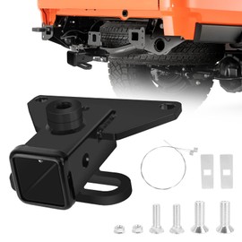 ZAMLIE 2 in Class 3 Trailer Hitch Receiver Compatible with Jeep Gladiator JT 2020-2025, Towing Truck Trailer Hitch Heavy Duty Steel Tow Hitch Receiver with Tow Receiver Kit with Bolts, No Drilling