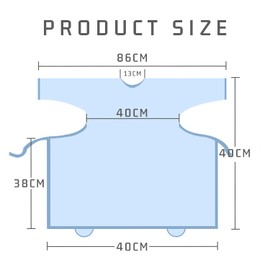 PFLYPF Childrens PVC Feeding Bib Size Waterproof Unisex Blue 6 Months - 4 Years, blue