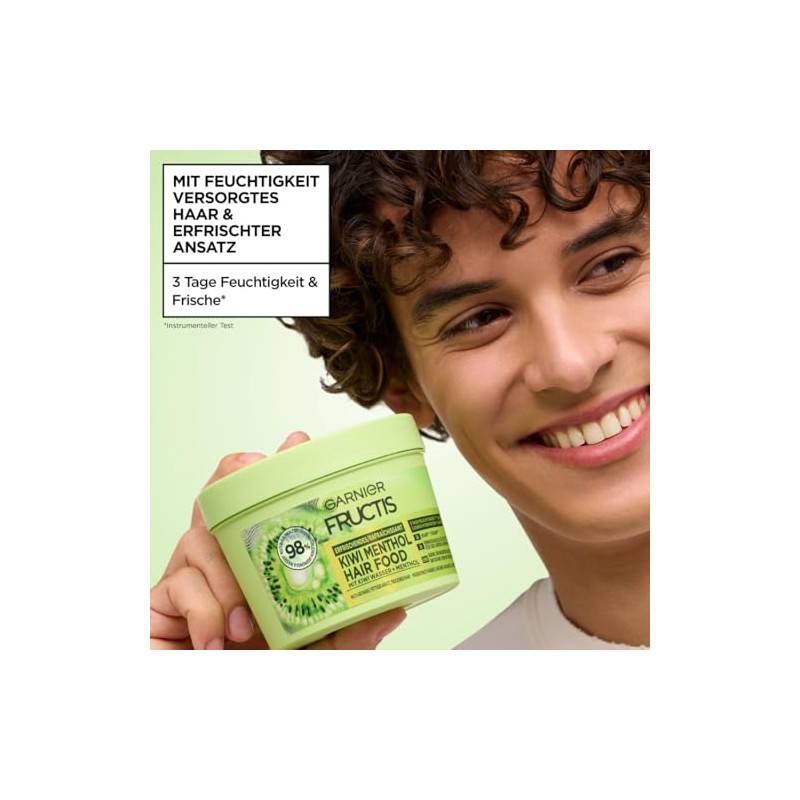 Garnier Fructis Refreshing Kiwi Menthol Hair Food, Multi-Use Hair Mask