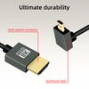 RIIEYOCA 8K Micro HDMI to HDMI Short Coiled Cable, 90