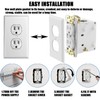 22 Pcs Wall Plate Spacer, Metal Outlet Spacers, Wall Plate