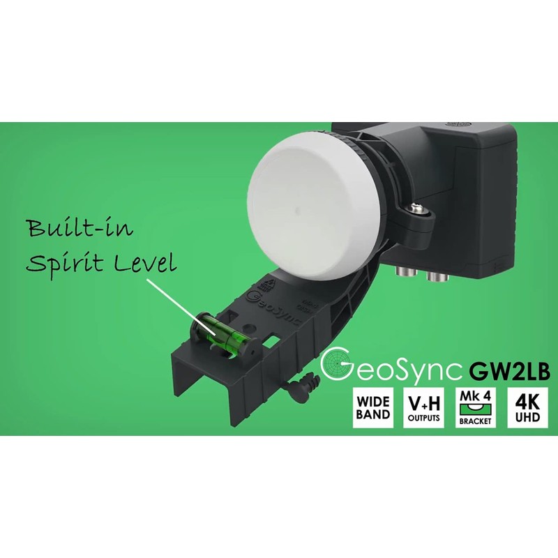 GeoSync Wideband LNB for Satellite Dish Freesat 4K HD SKY