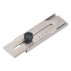 Sliding Line Ruler 0 To 100mm Stainless Steel Clear Scale