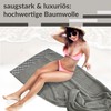 Lashuma Lugano Sauna Towel XXL Grey Terry Towelling Bath Towel