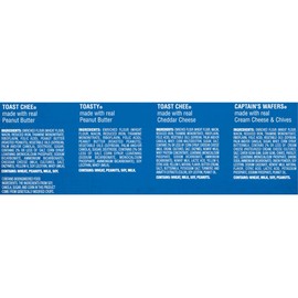 Variety Pack Sandwich Crackers – 40 Packs with Peanut Butter & Cheese Fillings – Quality Lance Snacks, 6 Crackers per Pack – Ideal for Snacks, School & Lunchboxes