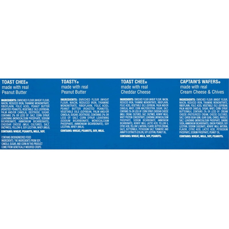 Variety Pack Sandwich Crackers – 40 Packs with Peanut Butter