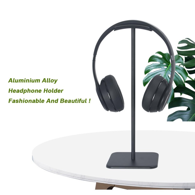 Headset Stand, Headphone Stand, Aluminium, Headset Holder Table with Solid