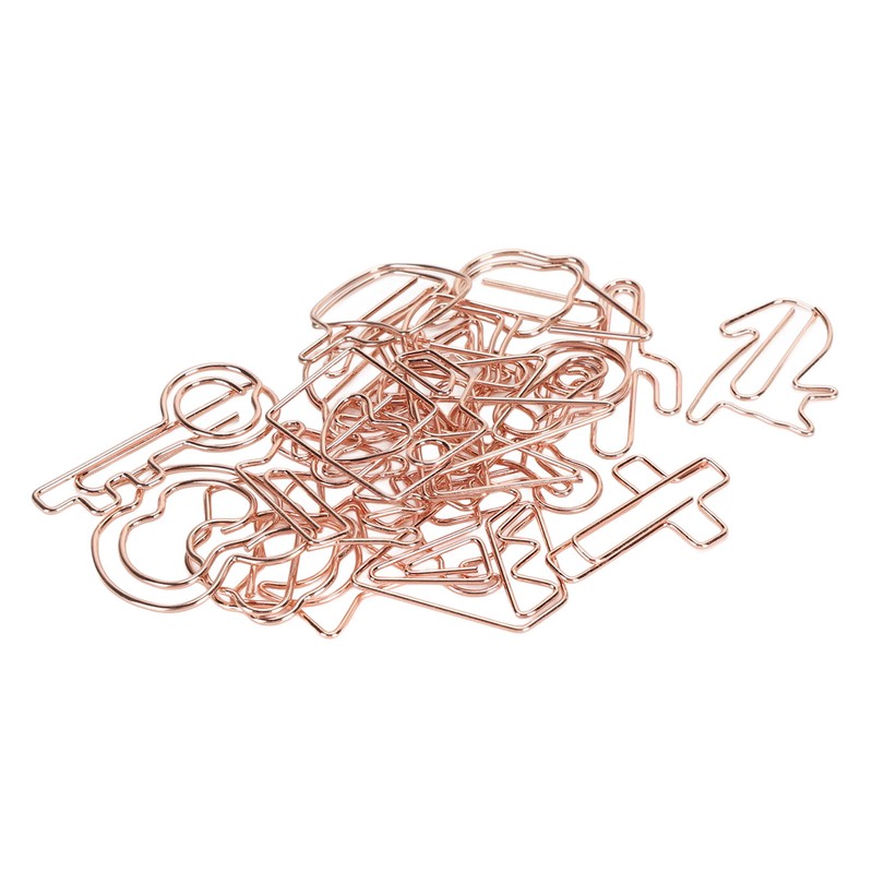 100Pcs Paper Clips Cute Look Note Clip Marking Document Organizing