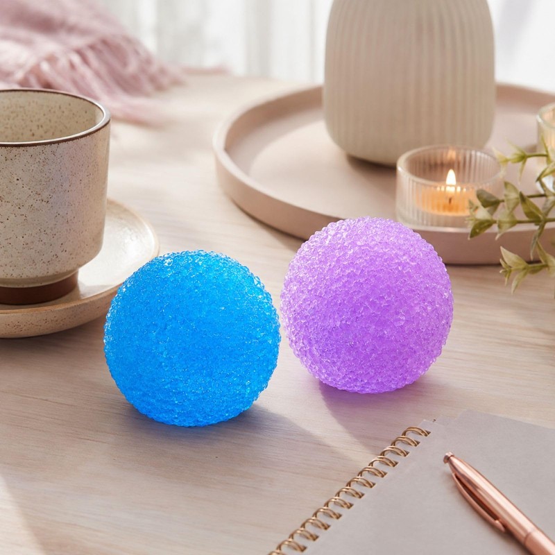CLPKLQ 2 PCS Slushy Squishy, Textured Round Ornaments, Spiky Exterior