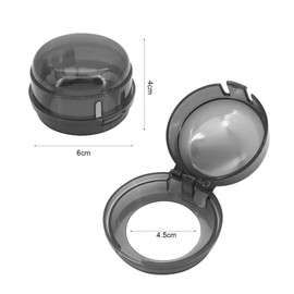 ShawFly 10pcs Stove Knob Covers, Oven Knob Lock Kitchen Stove Gas Stove Knob Covers Guards for Baby Toddler Child Safety (Black)