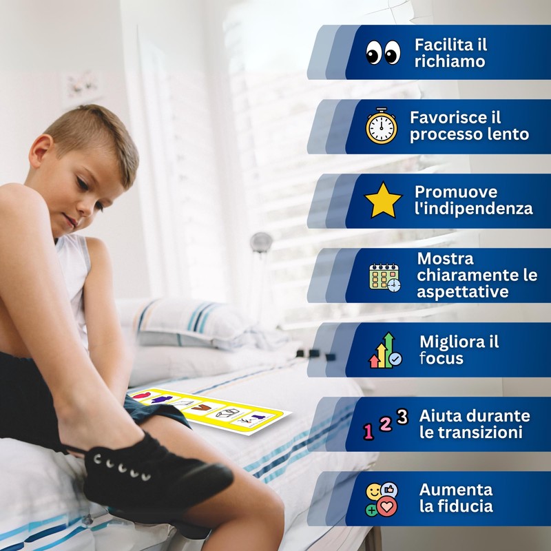 Autism Supplies And Developments IT_GD Visual Organiser Plastic (Italian) Blue