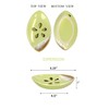 LungMongKol Shop Ceramic Soap Dish with Self Draining Tray for