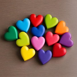 Traytastic! Silicone Heart Shaped Mold Tray - Each heart measures 1.5 in x 1.5 in x 1 in deep