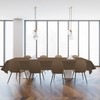 YSYJ 3 Pack Brown Plastic Tablecloth Disposable Rectangular Table Cloth
