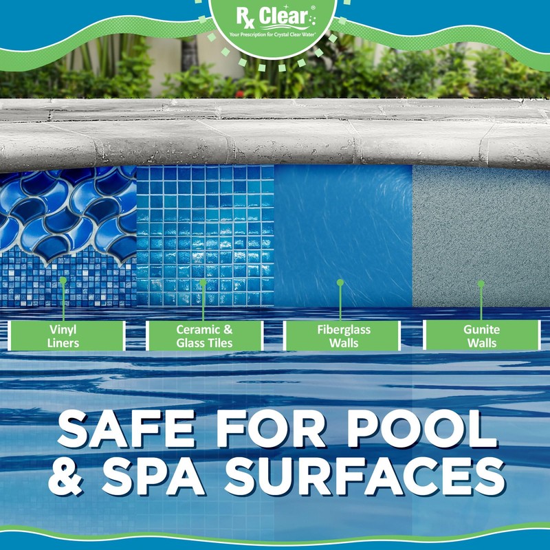 Rx Clear 1" Inch Chlorine Tabs | 8 Pounds |