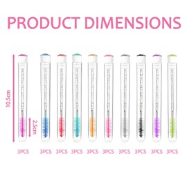 30 Pcs Eye Lash Brush, Mascara Spoolies Empty Mascara Tube and Wand, Eyelash Spoolies Eye Lash Brush, Suitable for Care Clean Eyes Lashs Combing Eyelashes Women Eyelash Brushes Spoolie