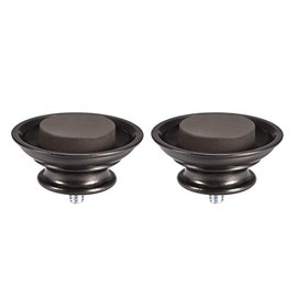 uxcell Curtain Rod Finials,Plastic End for 19mm Dia(Max.) Rod,35mm X 54mm Brown Tone 2pcs