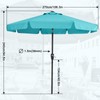 MASTERCANOPY Valance Patio Umbrella for Outdoor Table Market -8 Ribs
