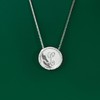 Ross-Simons Single-Initial - .10 ct. t.w. Diamond Circle Pendant Necklace