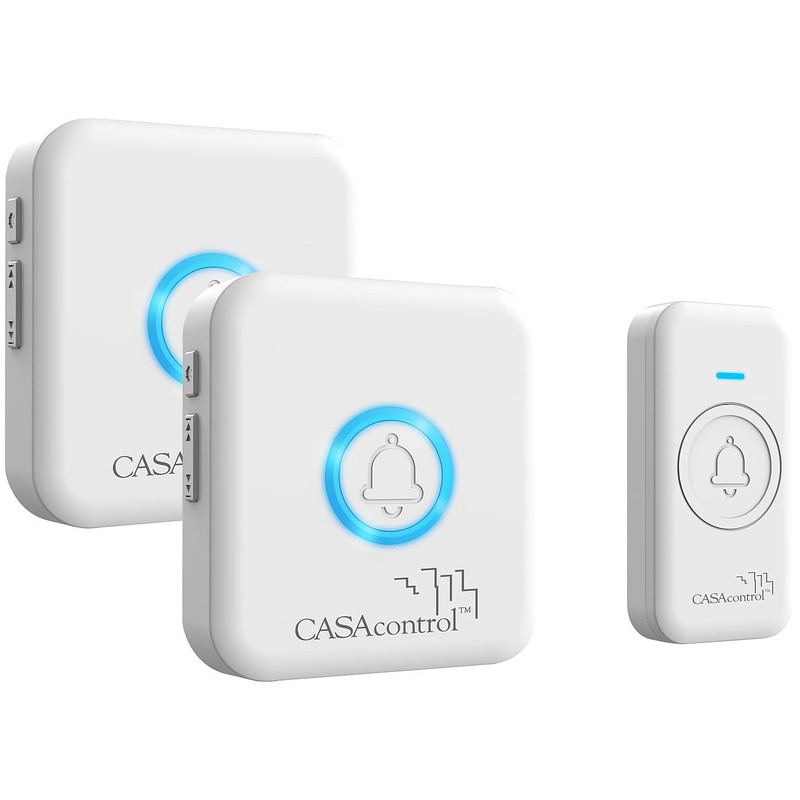 CASAcontrol Wireless Bell Light Signal: Wireless Bell Button & 2