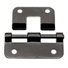 2 x black lift off hinges with fixing screws