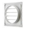 Lambro Industries, Inc.-8" White Plastic Louver Vent (Price Per Piece).