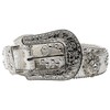M&F Western Women's Floral Crystal Concho Belt, Silver, MD