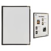 Securit Crystal Range Transparent Menu Holder A4 Brown Edged, Single