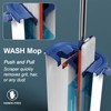 Large Mop and Bucket System with Wringer Set, Hands-Free Flat