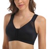 DotVol Women's Front Closure Bra Back Support Posture Correction Bra