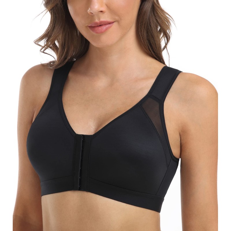DotVol Women's Front Closure Bra Back Support Posture Correction Bra