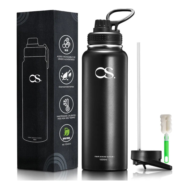 Termo Vaso-botella Acero Inoxidablecon Fría/caliente 64 Oz