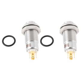 The Lord of the Tools 2x 4-poliger Edelstahl-Druckknopf mit O-Ring 8 Mm für Schwachstromanwendungen Zugangskontrolle