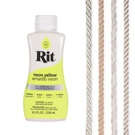 Rit Dye Liquid Sampler Kit- Wide Selection of Colors and Rope Samples