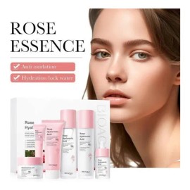Kit Serum Rosas Bioaqua Acido Hialuronico Reduce Poros