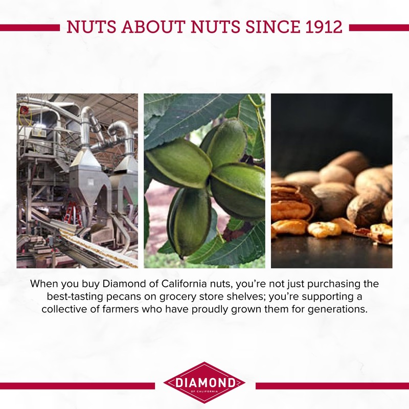 Diamond of California Pecan Pie Pecan Nuts, 3.25 oz. (4