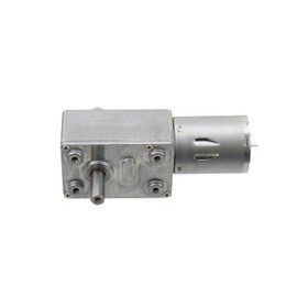 Antrader 1Pcs Worm Gear Motor,DC 12V 10rpm Gear Motor,Double Shaft Self Locking Electric Motor,Reversible High Torsion Worm Speed Reduction