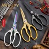 AWinjoy Kitchen Scissors, Heavy Duty Sharp Kitchen Shears Dishwasher Safe,