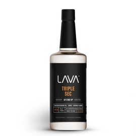 LAVA Premium Triple Sec Cocktail Syrup, 33.8oz (1-Liter), Made with 100% Sugar, Orange Extract, No Artificial Sweeteners, Flavors, or Colors. (1-Pack)